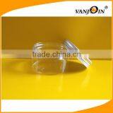 Empty Clear PET Cosmetic Powder Jar 150gm 120gm With OEM Color thumbnail-2