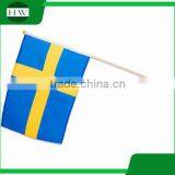 The Customized Design Mini Plastic Pole and Cloth Material Supportive Country Flag thumbnail-2