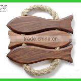 Fish Shape Wooden Coasters thumbnail-3
