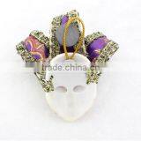 3D Golden Mask FRIDGE MAGNET Venetian Mask Magnet thumbnail-4