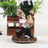 Custom Resin Funny Chef Figurines Wine Bottle Holder thumbnail-6