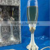 Love Themed Resin Wedding Accessory Champagne Flutes thumbnail-1