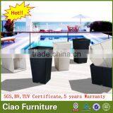 High Quality Garden Home Furniture Rattan Flower Pot Outdoor Planter thumbnail-1