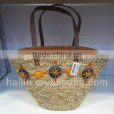 Natural Seagrass Beach Handmade Tote Bag thumbnail-1