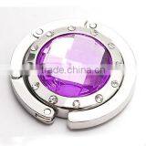 Cute Beautiful Round Shape Bag Hook Add Diamond thumbnail-1