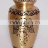 angel design brass metal antique urns