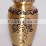 Angel Design Brass Metal Antique Urns thumbnail-1