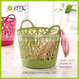 Hotsale Round Large New PE Plastic Laundry Basket With Handle thumbnail-4