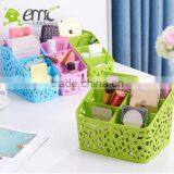 Emc Plastic Storage Box Desktop 4 Grid Sub-grid Storage Case thumbnail-5
