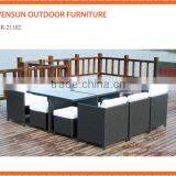 Garden Cheap Rattan Furniture Coffee Tables Set thumbnail-1