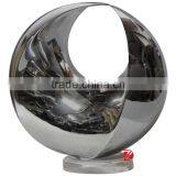 Indoor Shiny Stainless Steel Ring Sculpture thumbnail-1