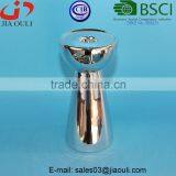 BSCI Audit Factory Dolomite Electroplated Silver Pillar Candle Holder, Candlestick Holder thumbnail-3
