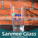 Wholesale Thick Bottom Glass Drinking Cup With Custom Logo thumbnail-1