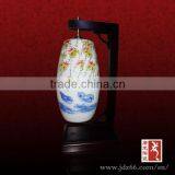 Chinese Style High Quality Round Ceramic Handmade Table Lamps for Home Decor thumbnail-1