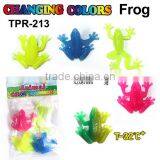 Novelty Soft Plastic Rubber Changing Colors Frog Toys thumbnail-2