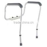 Adjustable Metal White Stand Alone Toilet Safety Rails thumbnail-1