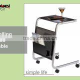 Rolling Side Multi-function Desk With Wheels Reading Bed Study Table thumbnail-2