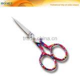 S16003P CE Certificated 4" Professional Fully S/S Mini Dressmaker Shears With Handle Painting