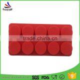 2016 Hot Selling Food Grade Custom 10 Cups Silicone Candy Mold Chocolate Ice Tray thumbnail-1