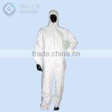 White Color Microporous Non-woven Work Disposable Coverall thumbnail-3