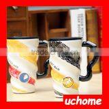 UCHOME Thread Coloured Drawing Promotional Coffee Mug With Lid thumbnail-4