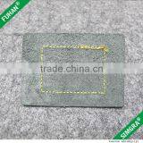 Faux Double Layer Leather Patch With Embossed Logo thumbnail-3