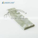 Simple Design Top Great Debossed Logo Velvet Bag For Tie Pin thumbnail-3