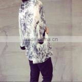 Latest Ladies Cardigan Printing Fabric for Women Cardigan Without Buttons thumbnail-2