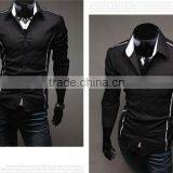 Stylish Slim Shirts New Italian Designs Fashion Shirts for Man MOQ 10PCS MIX COLORS thumbnail-2