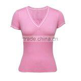 Contrast Trim Knitted Pullover With Short Sleeves and Empire Waist thumbnail-1