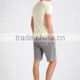 MGOO Custom Made Mens Sweat Shorts Sport Wear Running Wear French Terry Short Pants With Raw Cut Hem thumbnail-2