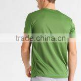 MGOO Solid Color Dri-fit 90% Polyester 10% Spandex T-shirts Custom Logo Sport T Shirt Mens thumbnail-2