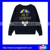 2015 New Design Kids Cheap Plain Printing Sweatshirts Kids Pullover 100%cotton Fleece Sweatshirts thumbnail-2