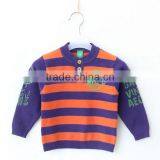 Knitted Striped Sweaters Kids Print Winter Pullover thumbnail-1