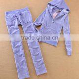 Factory Production Zipper Velvet Fleece Designs Cheaper Customs Wholesale Velvet Hoodies KM0673 thumbnail-4