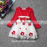 A0233Unique Baby Girl Names Images Dress Long Sleeve Ruffled Children Wear thumbnail-2