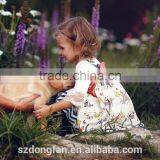 2016 New Arrive Sister Dress Floewer Girls Vintage Dress Baby Kids Back To School Clothes thumbnail-4