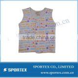 Trendy Baby Vest With Comic Words Pattern All Over thumbnail-1