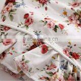 Summer Print Flower Cotton Short Sleeve Dress, Daily Wear Baby Girl Cute Dress thumbnail-3