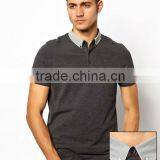 Wholesale High Quality Polo T-shirt With Stripe Woven Collar For 2013 Summer