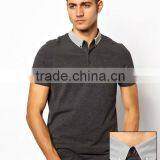 Wholesale High Quality Polo T-shirt With Stripe Woven Collar For 2013 Summer thumbnail-1