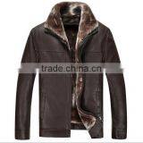 Men Fashion Good Look Genuine Leather Jackets Motorcycle Coats Jackets Washed Leather Coat thumbnail-3