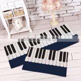 Personality Piano Carpet Bedroom Bedside Living Room Black And White Piano Children Pad Rug With Exquisite Handmade Wrapping thumbnail-2