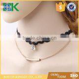 Cheap Artificial Jewel-Encrusted Double Clavicle Necklace for Girls Party Decor thumbnail-3