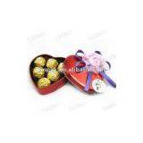 heart tin case,heart-shaped tin box,chocolate tin,valentine tin packaging