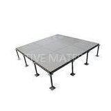 Flat Head Pedestal Steel Raised Floor Tiles Cross Strengthening Rib thumbnail-1