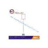 Chrome Plating Floor Stand Sample Display Racks , Adjustment Height 1050 - 1800 mm