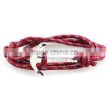 Rope Bracelet Men Beaded Anchor Wrist Band thumbnail-2