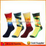 Hot Selling Christmas Kawaii Funny Sock Stripes Argyle Colorful Men's Dress Socks Made in China thumbnail-5