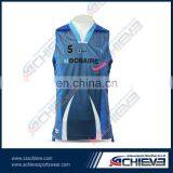 Custom Design Basketball Jersey Frame Sport Wear School Uniform thumbnail-5
